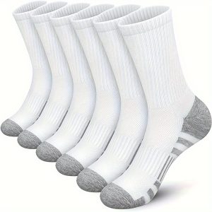 12 Pairs Seasonal Minimalist Striped Mid-Length Socks