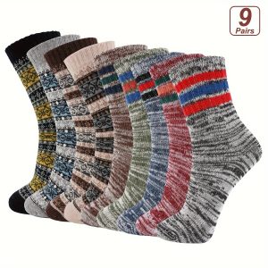 9 Pairs Women's Winter Wool Socks