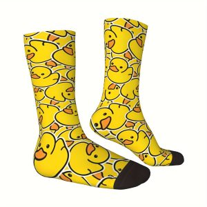 1 Pair Mens Stylish Quirky Duck Crew Socks