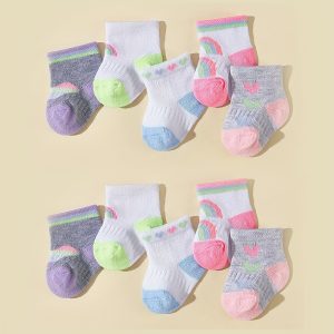 10 F20 Pairs of Ultra-Comfortable Baby Girls Socks