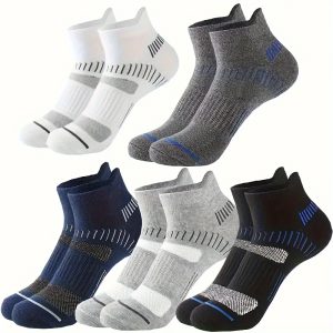 5 Pairs of Ultra-Soft, Breathable Mens Low Cut Ankle Socks